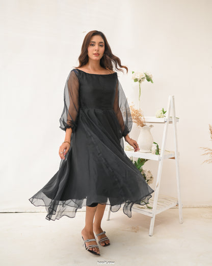 Black Off- Shoulder Dress