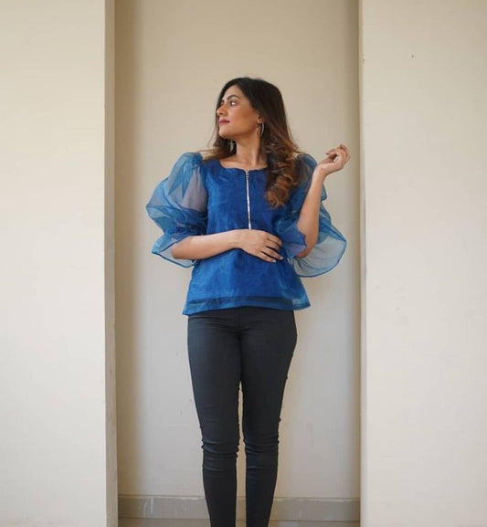 Puffed Sleeves Top