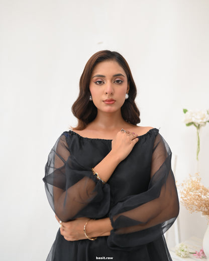 Black Off- Shoulder Dress