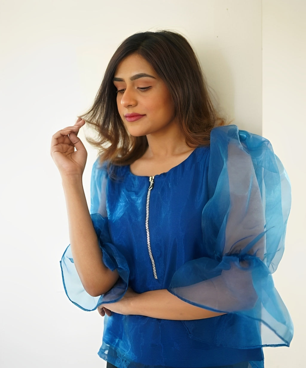 Puffed Sleeves Top