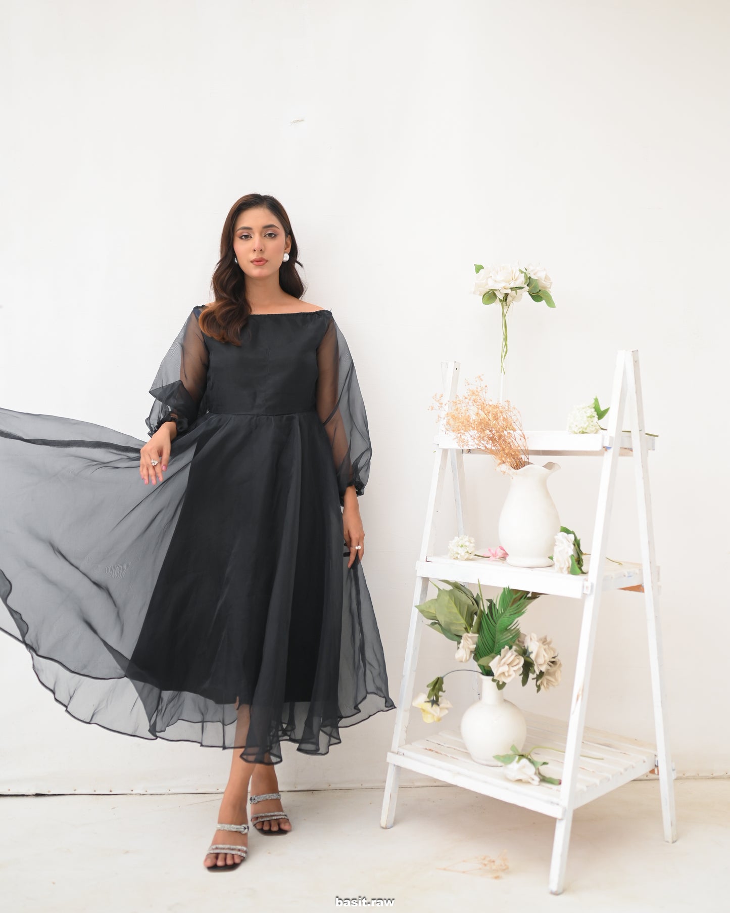 Black Off- Shoulder Dress