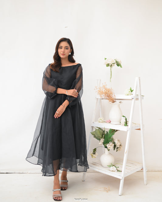 Black Off- Shoulder Dress